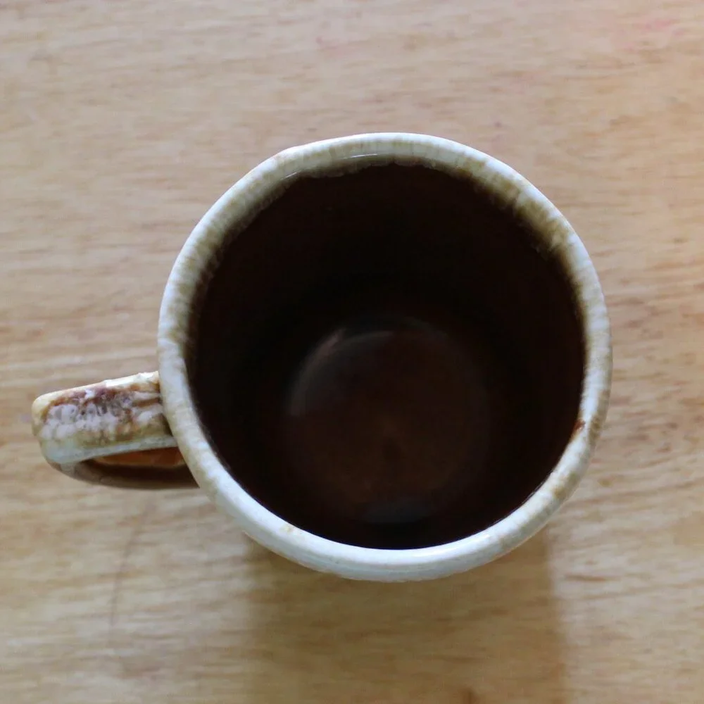 Vintage Kathy Kale Drip Glaze Mug IK Brown